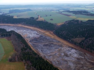 Luftbildaufnahmen - Talsperre Klingenberg Dezember 2009